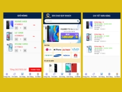 (ANDROID JAVA + SQLITE + BÁO CÁO WORD) App bán hàng android mua bán điện thoại có đầy đủ chức năng quản trị và đặt hàng, xem giỏ hàng thanh toán, xem chi tiết đơn hàng, thêm , sửa, xóa, tìm kiếm..