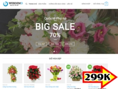 Bộ Code Website giới thiệu Shop bán hoa đẹp