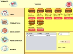 Code Java Quản lý cửa hàng thức ăn nhanh ( có kèm cáo cáo )