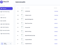 Code quản lý bán hàng cho tiệm bánh