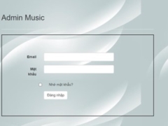 Code web đồ án cơ sở website nghe nhạc