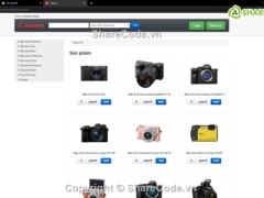 Code Web php & mysql bán camera full chức năng code + báo cáo + mindmap