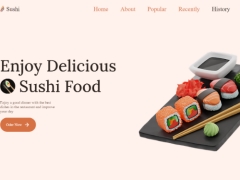 Code website bán hàng Sushi(html + css + js)