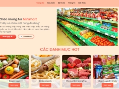 Cửa hàng minimart giao diện đẹp