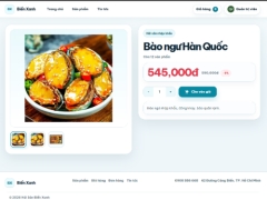 Đồ án bán hải sản biển xanh food