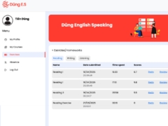 (Đồ án tốt nghiệp + báo cáo) Hệ thống quản lý học viên cho Trung tâm Tiếng Anh Dũng English Speaking