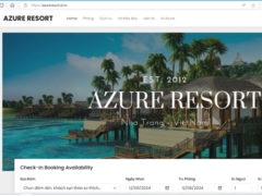 Đồ án tốt nghiệp đặt phòng khách sạn, booking vé máy bay, kèm theo báo cáo đồ án...