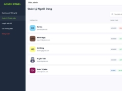 Đồ án web app quản lý hội nhóm php