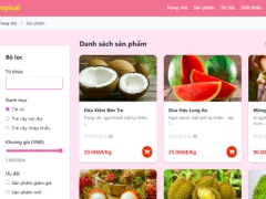 Đồ án web bán hoa quả bằng php và mysql - Full báo cáo