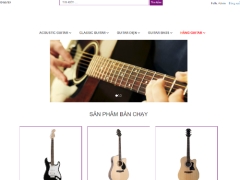 Đồ án Website bán đàn Guitar PHP + csdl + báo cáo + slide