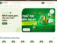 Đồ án website bán sữa MILO DAILY