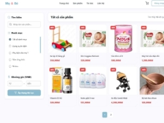 Đồ án website shop mẹ và bé