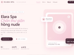 Elara Spa - Template Landing Page Spa Tone Hồng Nude Cao Cấp - Responsive 2024