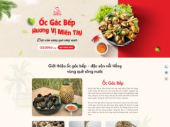 Full code landing page nhà hàng ẩm thực đẹp chuẩn SEO