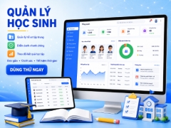 Full code phần mềm Quản lý học sinh đầy đủ tính năng thống kê, báo cáo