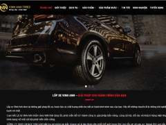 Full code website giới thiệu công ty bán lốp xe, sản phẩm dịch vụ chăm sóc ô tô, xe má