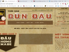 Full code Website giới thiệu cửa hàng bán bún đậu dauhomemade