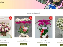 website bán hoa,Laravel,Fullstack