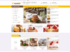 Full code wordpress website bán nguyên liệu làm bánh thiết kế đẹp sang trọng