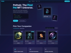 Full source code Pethub NFT Universe - Website Landing Page NFT phong cách Cyberpunk