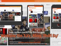 Full Website Tin Tức, Blog, Thời Sự với Đầy Đủ Chức Năng Và Giao Diện Cực Đẹp Responsive 100%