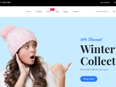 Giao diện website bán hàng thời trang nữ cực đẹp Responsive Bootstrap 4 HTML5 2021