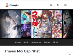 Giao diện website truyện tranh (bilibili manga) api từ otruyen
