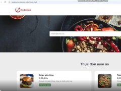 Hệ thống đặt đồ ăn trực tuyến bằng PHP giao diện đẹp