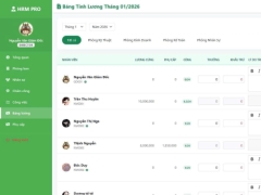 Hệ thống quản lý công ty đẹp