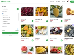 Hệ thống web app bán hoa quả mới nhất 2026