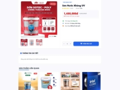 Hệ thống web app bán sơn giao diện đẹp 2026