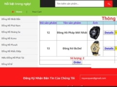 Mã nguồn Web shop đồng hồ tích hợp thanh toán Bảo Kim