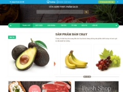 Mã nguồn Website bán hàng thực phẩm sạch