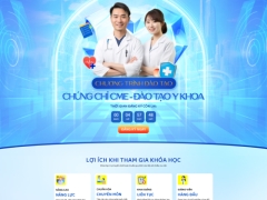 Mẫu landing page đào tạo y khoa, giáo dục - Thiết kế tinh gọn, tăng tỷ lệ chuyển đổi