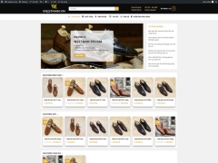 Mẫu website bán giày da được thiết kế đẹp, đầy đủ tính năng