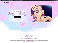 Mẫu website nail salon đẹp