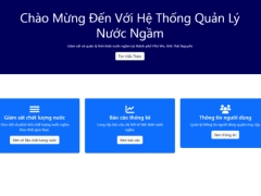 PHP Laravel Frameword - Source code Web Admin Quản lý nước ngầm - Có báo cáo, UML