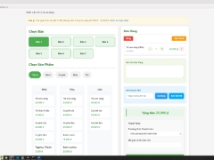 Quản lý quán cà phê PHP thuần thanh toán online