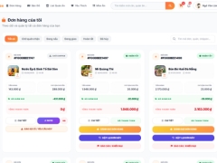 Share code hệ thống đặt, giao đồ ăn đa nền tảng có chatbot AI quán ăn khách hàng shiper web và mobile app