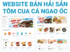 Share code website cửa hàng hải sản tôm cua cá hải sản tươi sống và thực phẩm đông lạnh | Source code website bán hải sản đồ biển Phù hợp cho cửa hàng hải sản chợ online doanh nghiệp thực phẩm