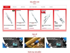 Sharecode website chuyên bán phụ kiện đồ chơi câu cá