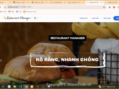 Souce code Quản lý nhà hàng PHP & MySql, quản lý order, quản lý bàn, quản lý các nhà hàng