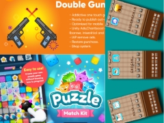Source code 3 Game: Puzzle Match Kit - Double Guns Unity Template - Two Pics One Word + Khuyến mại 5 plugins
