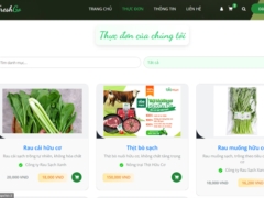 Source code ASP.NET Website bán thực phẩm sạch FreshGo + SQL Server