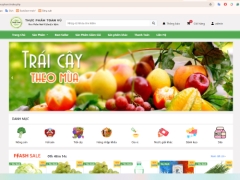 Source code đồ án Website bán thực phẩm sạch, rau củ quả, nông sản siêu thị Php MySql