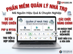 Source code phần mềm Quản lý nhà trọ chuyên nghiệp - Tích hợp quét CCCD, Gửi Bill Zalo