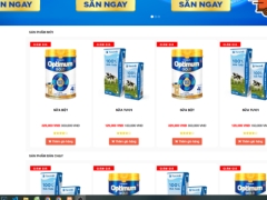 Source code web bán sữa - bán hàng online Php MySql có word báo cáo