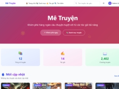 Source code Web Truyện chữ - Mê Truyện