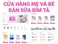 Source code webiste mẹ và bé bán bỉm tã sữa thực phẩm cho bé và mẹ | Cửa hàng mẹ và bé shop bán sữa shop mỹ phẩm shop bỉm tã thực phẩm dinh dưỡng cho bé và mẹ kinh doanh mỹ phẩm thực phẩm