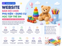 Source code website bán đồ chơi phụ kiện dụng cụ học tập trẻ em đồ chơi lắp ráp phụ kiện balo học sinh hộp bút bút viết đồ chơi thủ công và các dụng cụ học tập cho bé Full báo cáo web đồ chơi